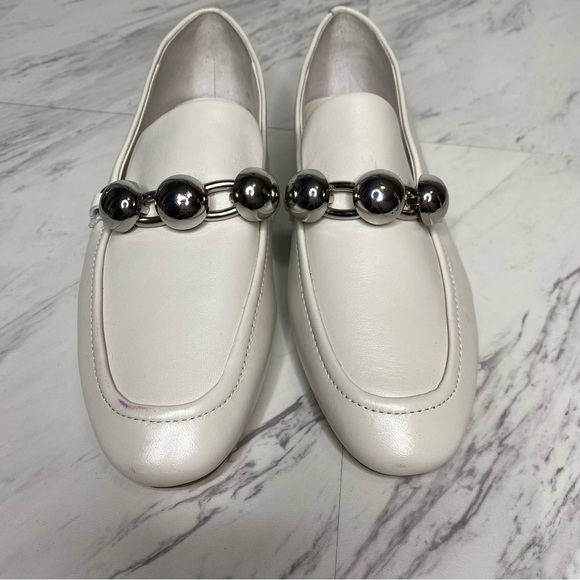 Marc Fisher Elenda White Leather Loafer 6 1/2 M - Picture 10 of 14